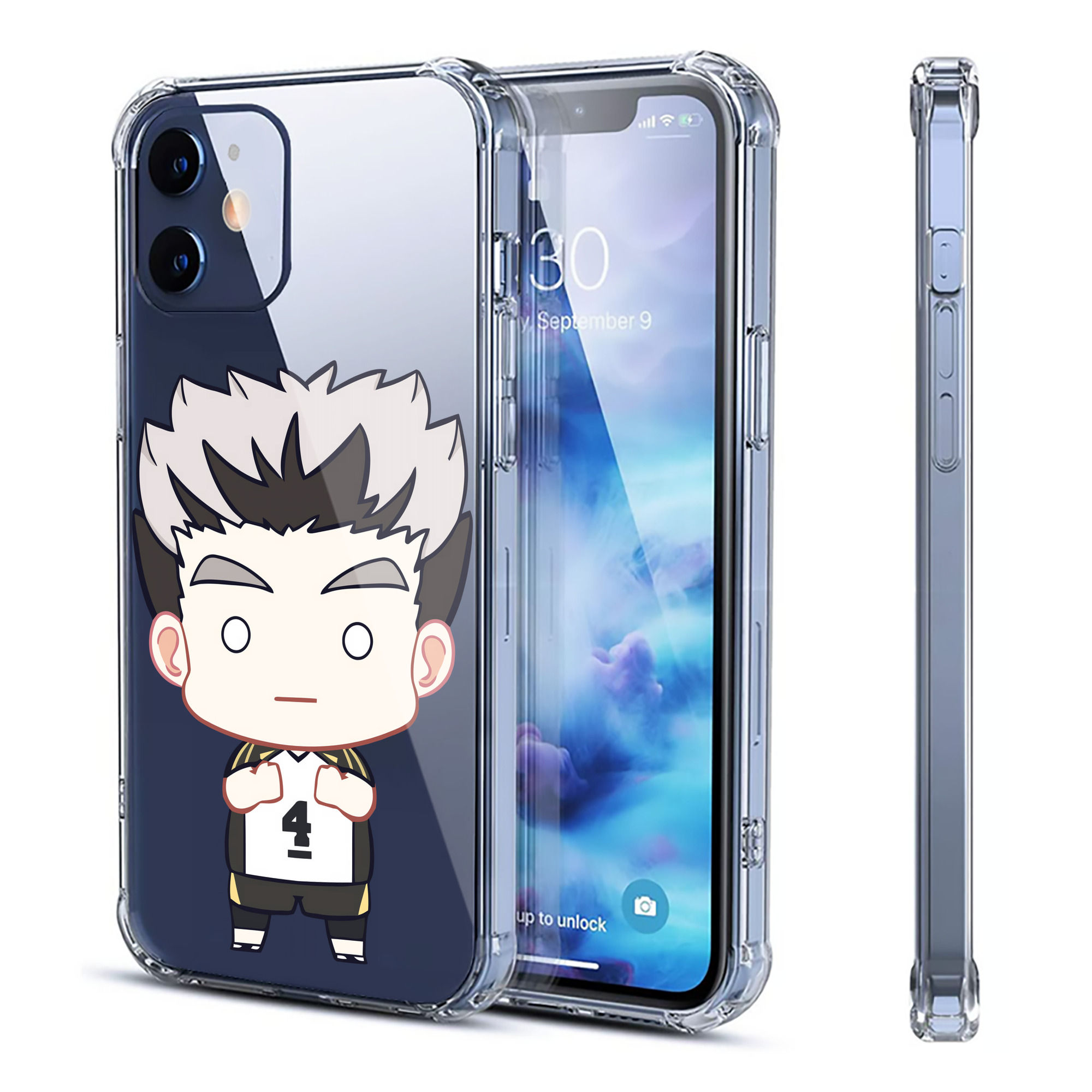 （画像用） ハイキュー!! Haikyu!! 【iPhone 12シリーズ対応】透明スマホケース（クリアソフトケース）